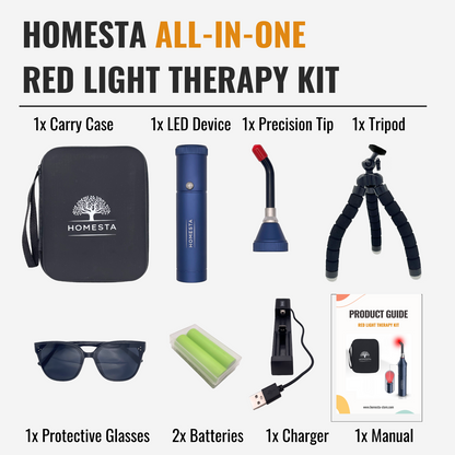 HOMESTA All-In-One Red Light & Blue Light Therapy Kit