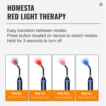 HOMESTA All-In-One Red Light & Blue Light Therapy Kit