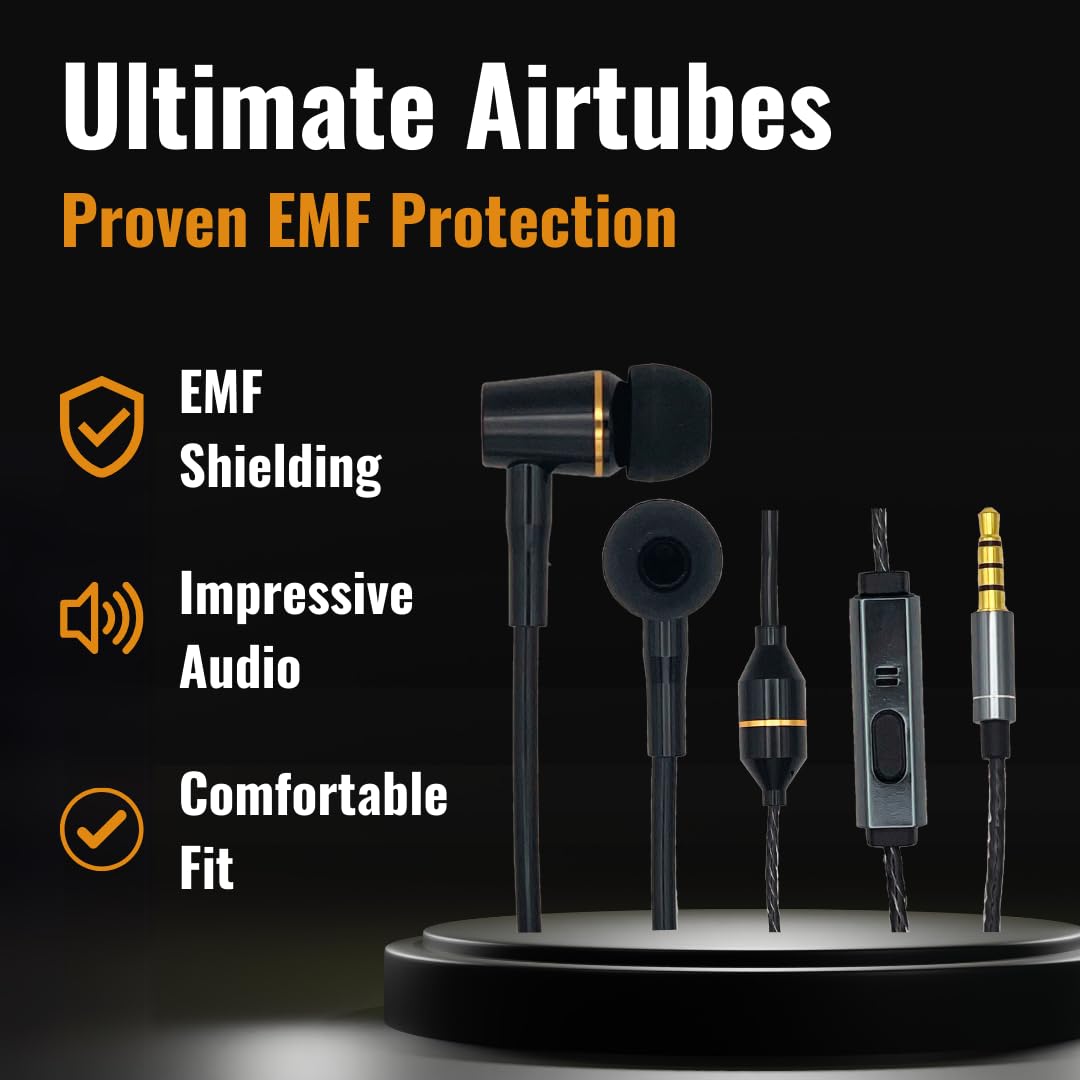 HOMESTA EMF Protection Air Tube Headphones Homesta